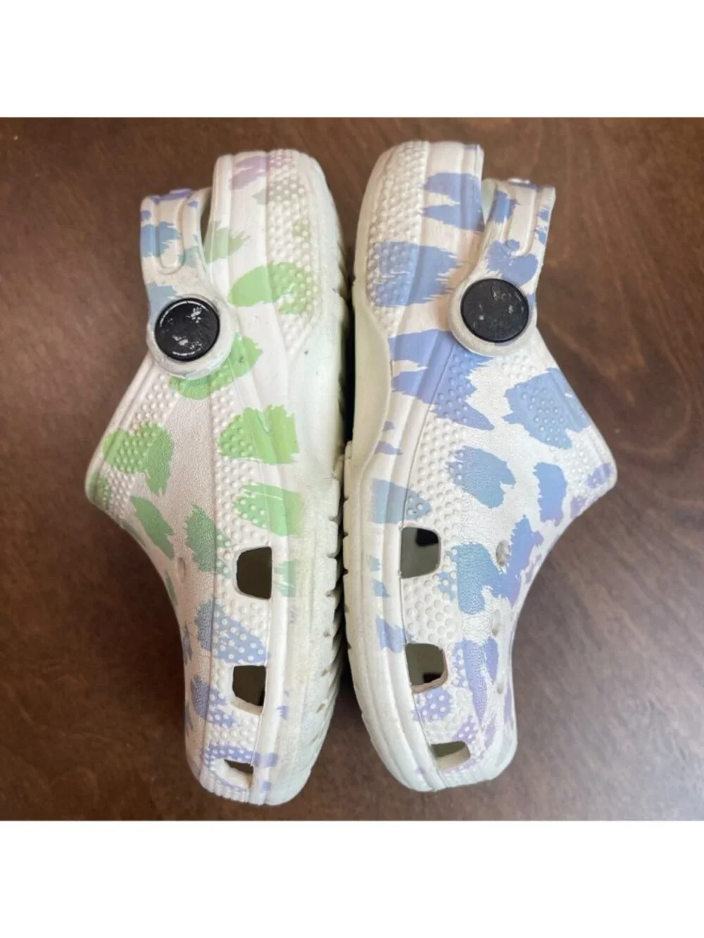 Crocs Classic Out of This World II Clogs Toddler Size 10 Colorful Leopard Print